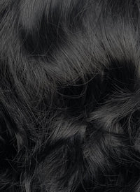 Snow White 1937 Jet Black Wavy Bob Lace Front Synthetic Wig LF8040