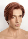 Auburn Straight Lace Front Synthetic Men's Wig LF8048