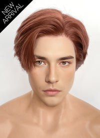Auburn Straight Lace Front Synthetic Men's Wig LF8048