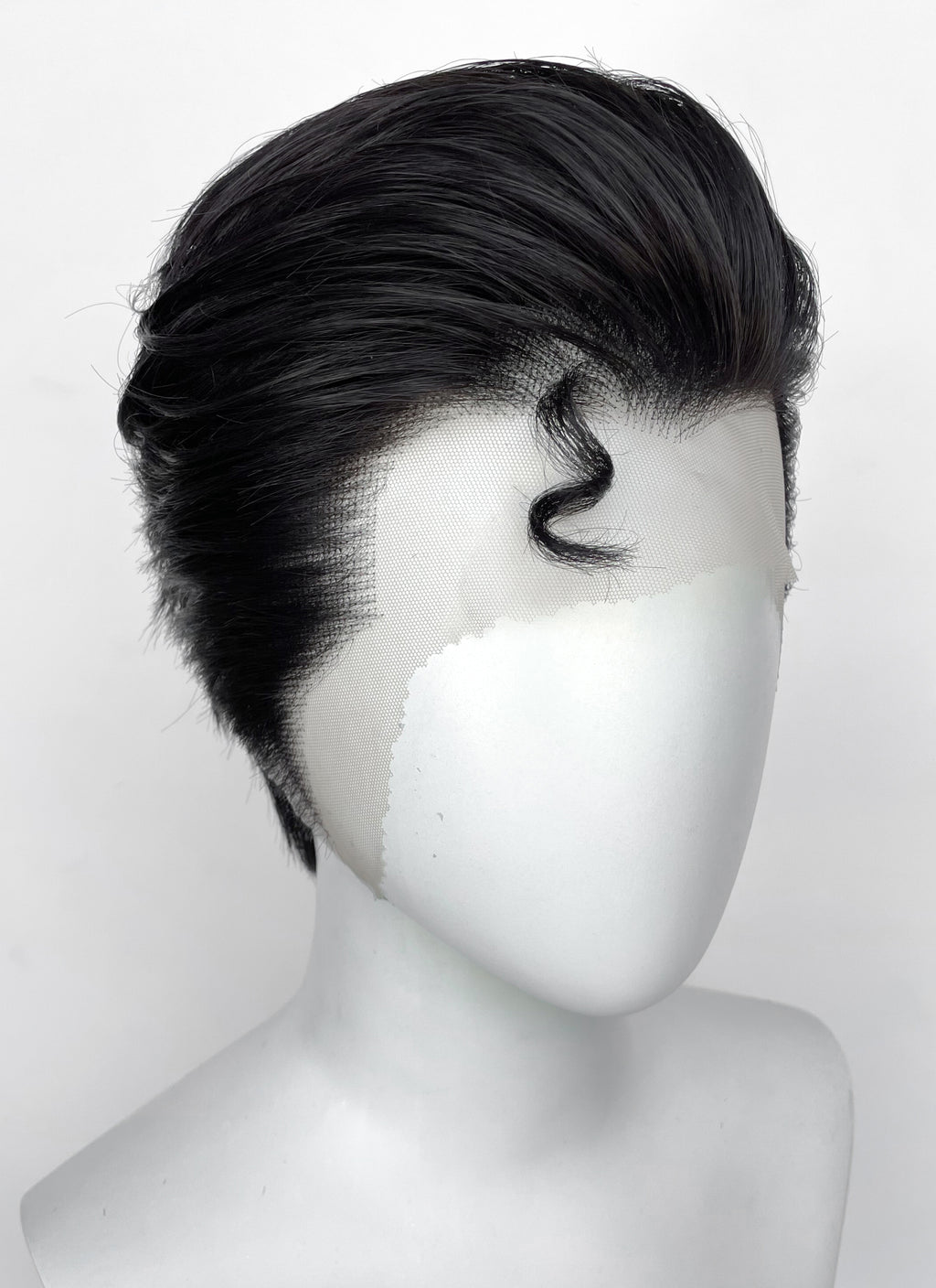 Superman Black Straight Lace Front Synthetic Men's Wig LF8060