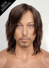 Death Stranding 2: On the Beach Sam Brown Wavy Lace Front Synthetic Men's Wig LF8062