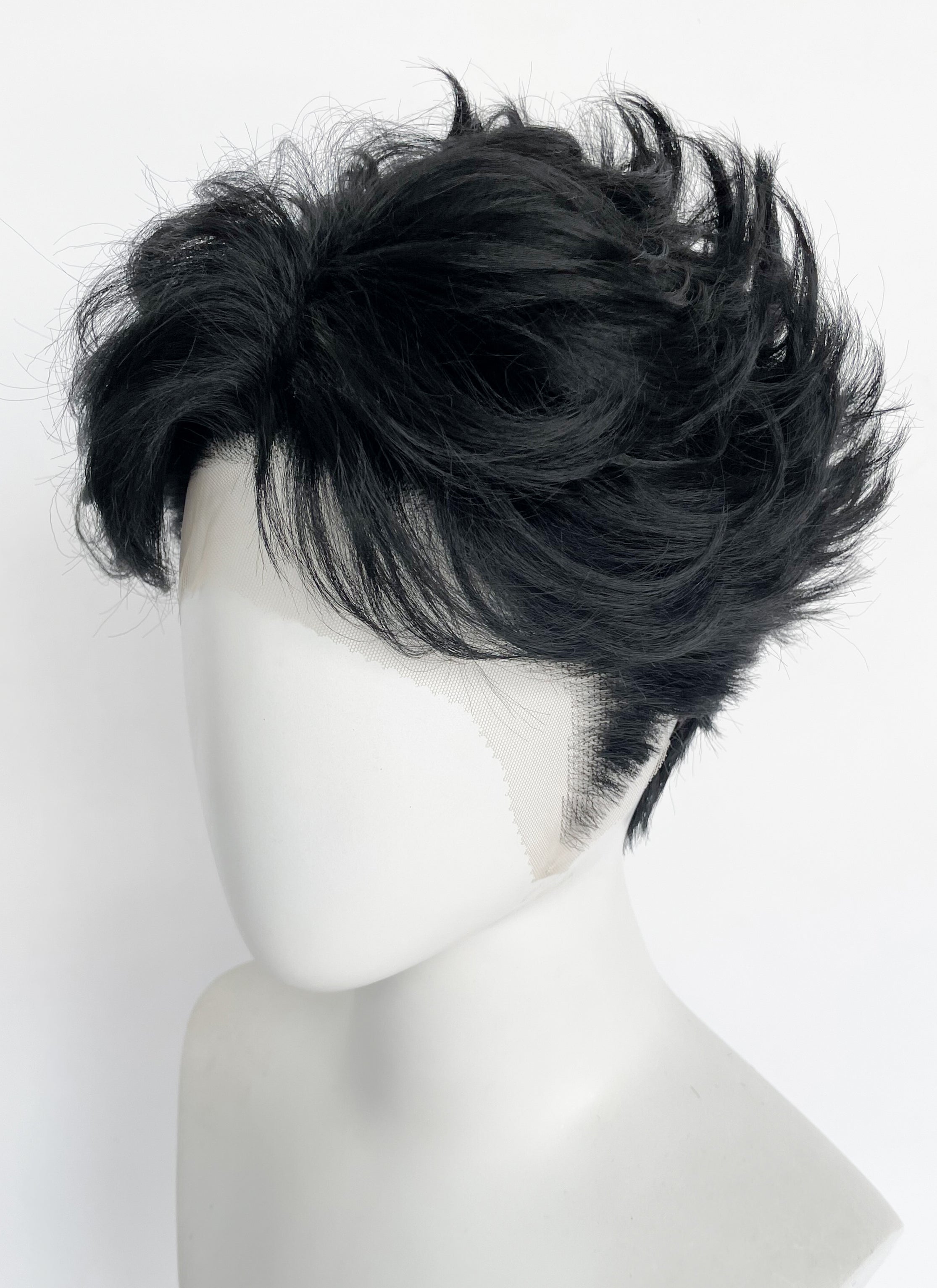DAN DA DAN Ken Takakura Okarun Black Wavy Lace Front