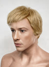The Fantastic Four Human Torch Johnny Storm Golden Blonde Straight Yaki 13" x 6" Lace Top Synthetic Men's Wig LF8071