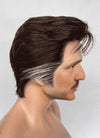 The Fantastic Four Mister Fantastic Reed Richards Brown Mixed Silver Grey Straight Lace Front Synthetic Men's Wig LF8072