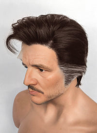 The Fantastic Four Mister Fantastic Reed Richards Brown Mixed Silver Grey Straight Lace Front Synthetic Men's Wig LF8072