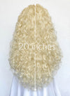 Wednesday Creepy Doll Blonde Curly Lace Front Synthetic Wig LF8073