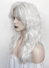 White Wavy Mullet Lace Front Synthetic Wig LF8076