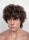 Wednesday Tyler Galpin Brunette Curly Lace Front Synthetic Men's Wig LF8077