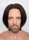 The New Avengers Thunderbolts Bucky Barnes Brunette Straight Lace Front Synthetic Men's Wig LF8080