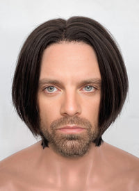 The New Avengers Thunderbolts Bucky Barnes Brunette Straight Lace Front Synthetic Men's Wig LF8080