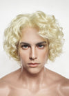 Blonde Curly Lace Front Synthetic Men's Wig LF8081
