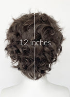 Brunette Wavy Lace Front Synthetic Men's Wig LF8082