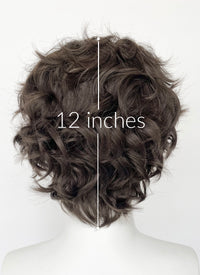 Brunette Wavy Lace Front Synthetic Men's Wig LF8082