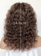Stranger Things Nancy Wheeler Brunette Curly Lace Front Synthetic Hair Wig LF8085
