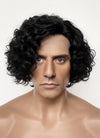 Frankenstein 2025 Victor Frankenstein Black Curly Lace Front Synthetic Men's Wig LF8088