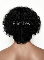 Frankenstein 2025 Victor Frankenstein Black Curly Lace Front Synthetic Men's Wig LF8088