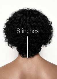 Frankenstein 2025 Victor Frankenstein Black Curly Lace Front Synthetic Men's Wig LF8088