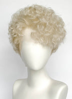 Ash Blonde Curly Lace Front Synthetic Men's Wig