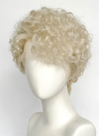 Ash Blonde Curly Lace Front Synthetic Men's Wig