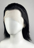 One Piece Crocodile Black Straight Lace Front Synthetic Men's Wig LF8109