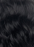 Crimson Desert Kliff Jet Black Wavy Lace Front Synthetic Men's Wig LF8113