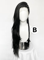 Long Lace Front Wig with Shaved Side - 3 Styles Available | Multiple Colors | Free 2 Wig Caps Included LF8126