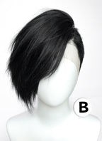 Short Lace Front Wig with Shaved Side - 2 Styles Available | Multiple Colors | Free 2 Wig Caps Included LF8127