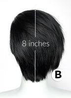 Short Lace Front Wig with Shaved Side - 2 Styles Available | Multiple Colors | Free 2 Wig Caps Included LF8127