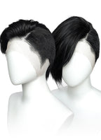 Short Lace Front Wig with Shaved Side - 2 Styles Available | Multiple Colors | Free 2 Wig Caps Included LF8127