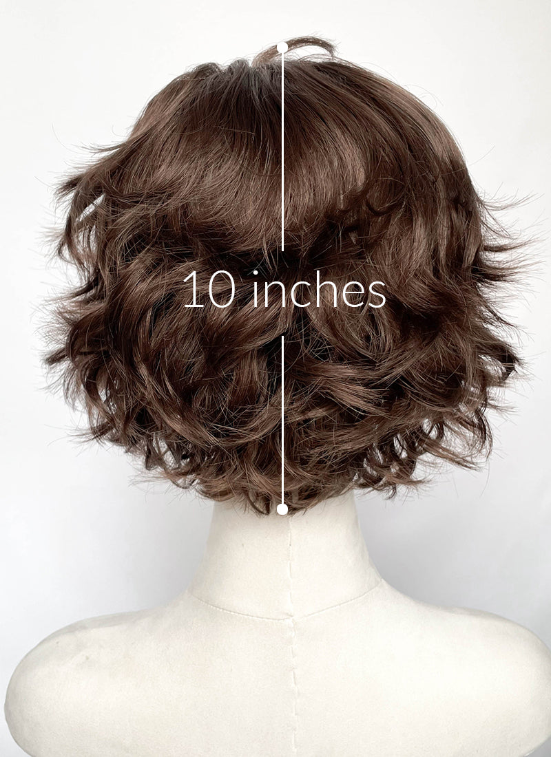 Critical Role Thimble Brown Wavy Lace Front Synthetic Wig LF8138