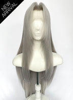 Final Fantasy Sephiroth Grey Straight Lace Front Synthetic Men's Wig LF8141