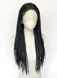 Black Braided Lace Front Synthetic Wig LFCS259