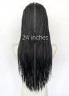 Black Braided Lace Front Synthetic Wig LFCS259