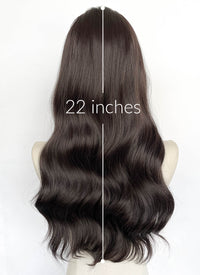 Brunette Wavy Lace Front Synthetic Wig LFCS262
