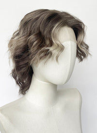 Brown Mixed Blonde Wavy Lace Front Synthetic Wig LFCS273