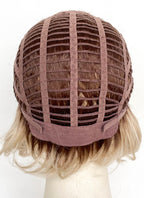 Blonde With Dark Roots Wavy Mono Top Lace Wig LFCS304