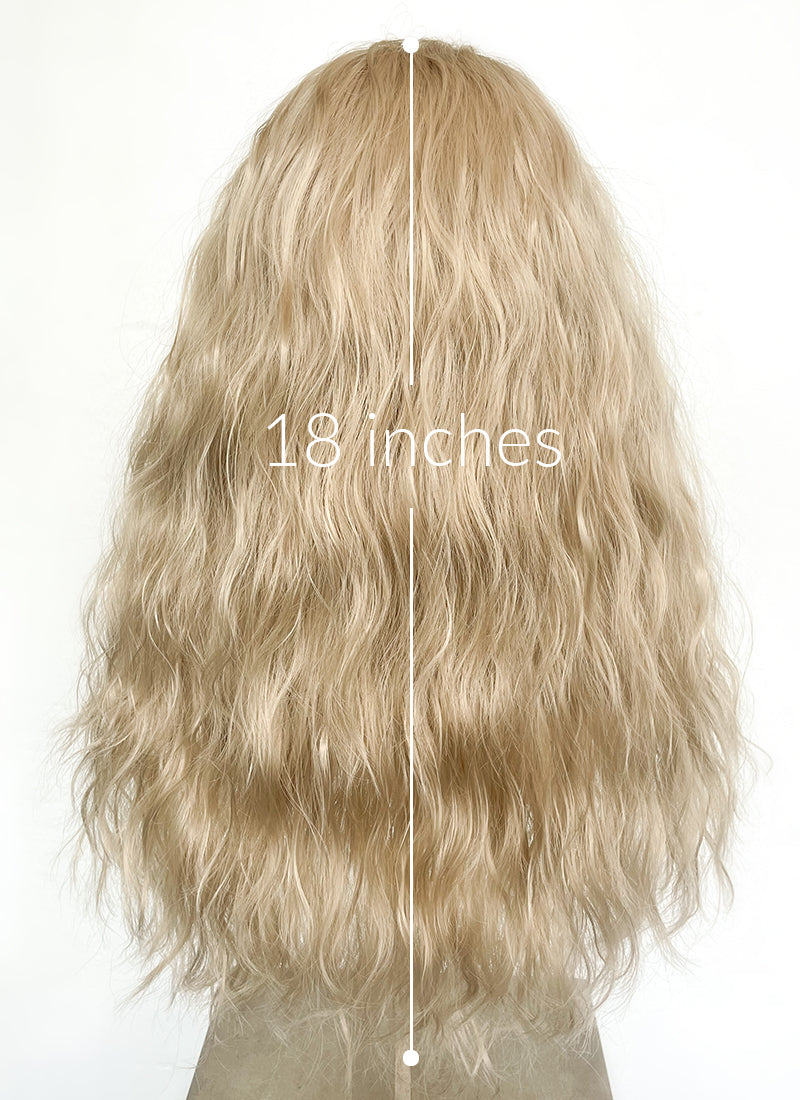 Blonde Wavy Lace Front Synthetic Wig LFK5544