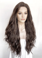 Brunette Wavy Lace Front Synthetic Hair Wig LFK5597