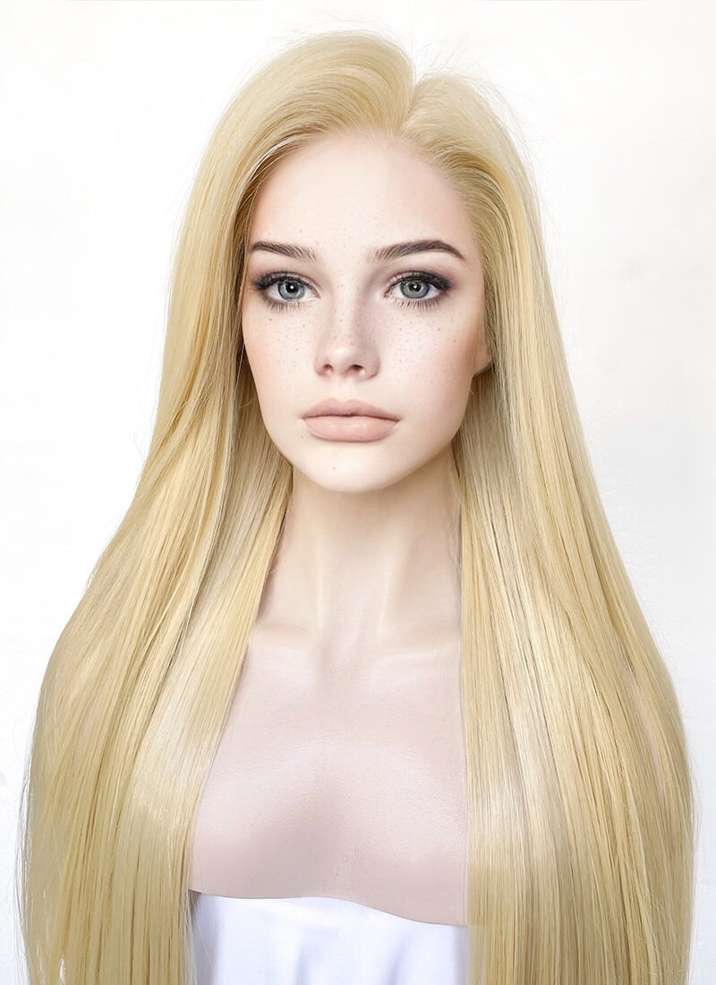 Blonde Straight 13" x 6" Lace Top Kanekalon Synthetic Hair Wig LFS019