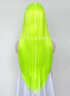 Neon Green Straight  13" x 6" Lace Top Synthetic Wig LFS020