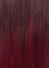 Two Tone Burgundy Straight 13" x 6" Lace Top Kanekalon Synthetic Hair Wig LFS036
