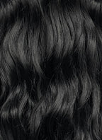 Black Wavy 13" x 6" Lace Top Kanekalon Synthetic Hair Wig LFS052