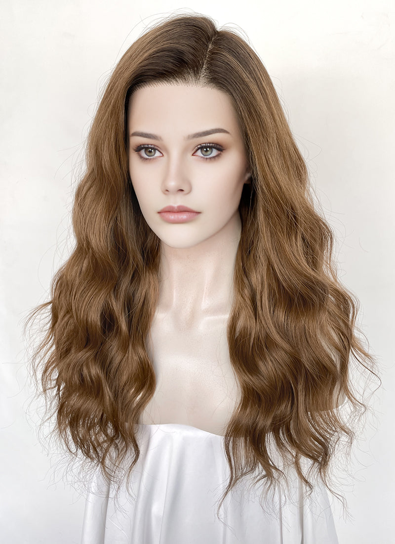 Blonde With Dark Roots Wavy 13