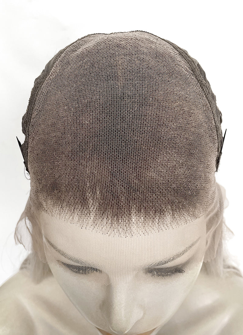 Balayage Mixed Blonde With Dark Roots Wavy 13" x 6" Lace Top Kanekalon Synthetic Hair Wig LFS057