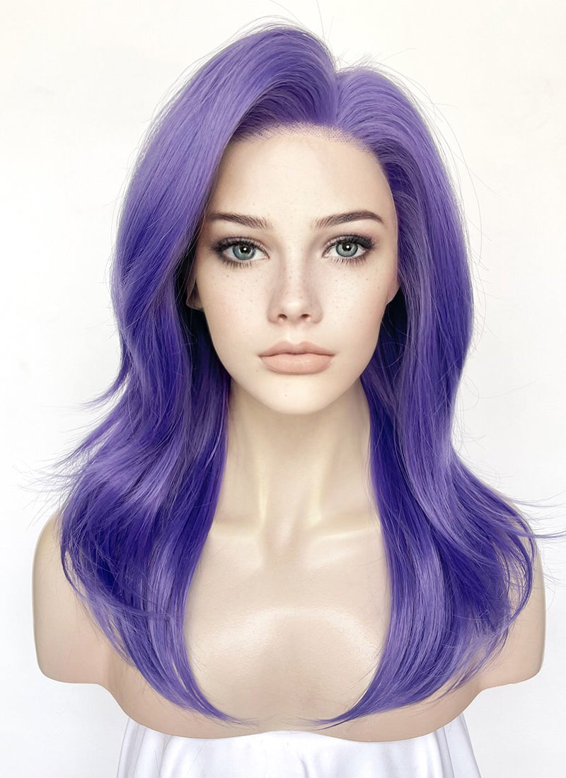 Purple Straight Lace Front Wig | WigIsFashion