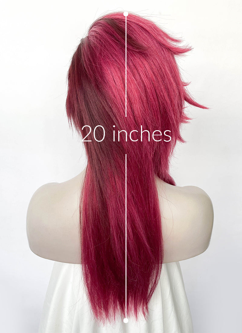 League of Legends LOL Arcane Vi Two Tone Red Straight Lace