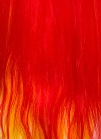 Marvel Scream Donna Diego Yellow Mixed Red Straight Lace Front Synthetic Wig LN6042