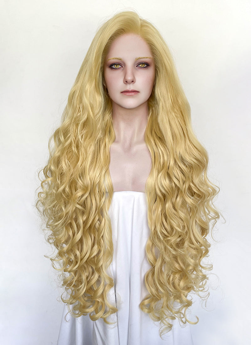 Elden Ring Queen Marika Golden Blonde Wavy Lace Front