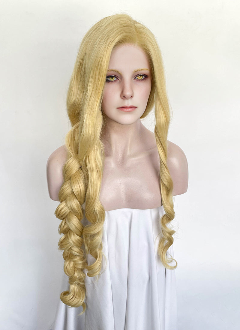 【Arcanine】ウエストフレテレンBLOND Elden Ring Queen Marika Golden Blonde Wavy Lace Front