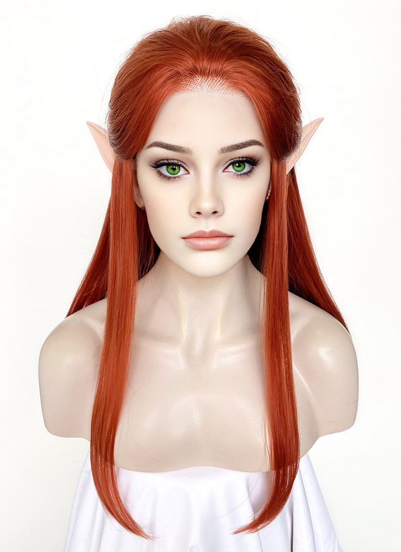 Critical Role The Legend of Vox Machina Keyleth Ginger Straight Lace Front Synthetic Wig LW4022